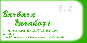 barbara murakozi business card